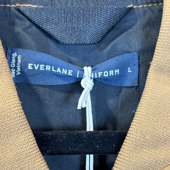 Everlane The Bomber Jacket Lightweight Toasted Coconut Men Large NWT FLAW - Picture 3 of 14